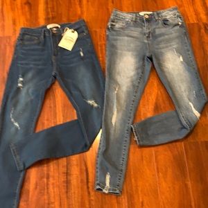 Woman’s skinny jeans